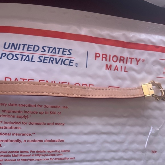 Louis Vuitton Jewelry Monogram Red Patent Leather Triple Loop Bracelet pre loved - Picture 12 of 13